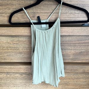 Green, spaghetti strap top